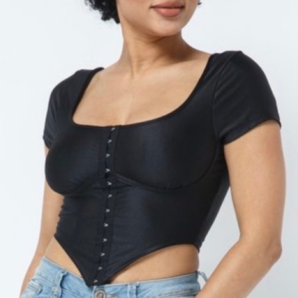 Corset style crop top
